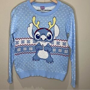 Disney Stitch Sweater Christmas Holiday Winter Pullover Small Women’s Kids Ugly